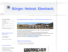 Tablet Screenshot of buerger-heimat-eberbach.de
